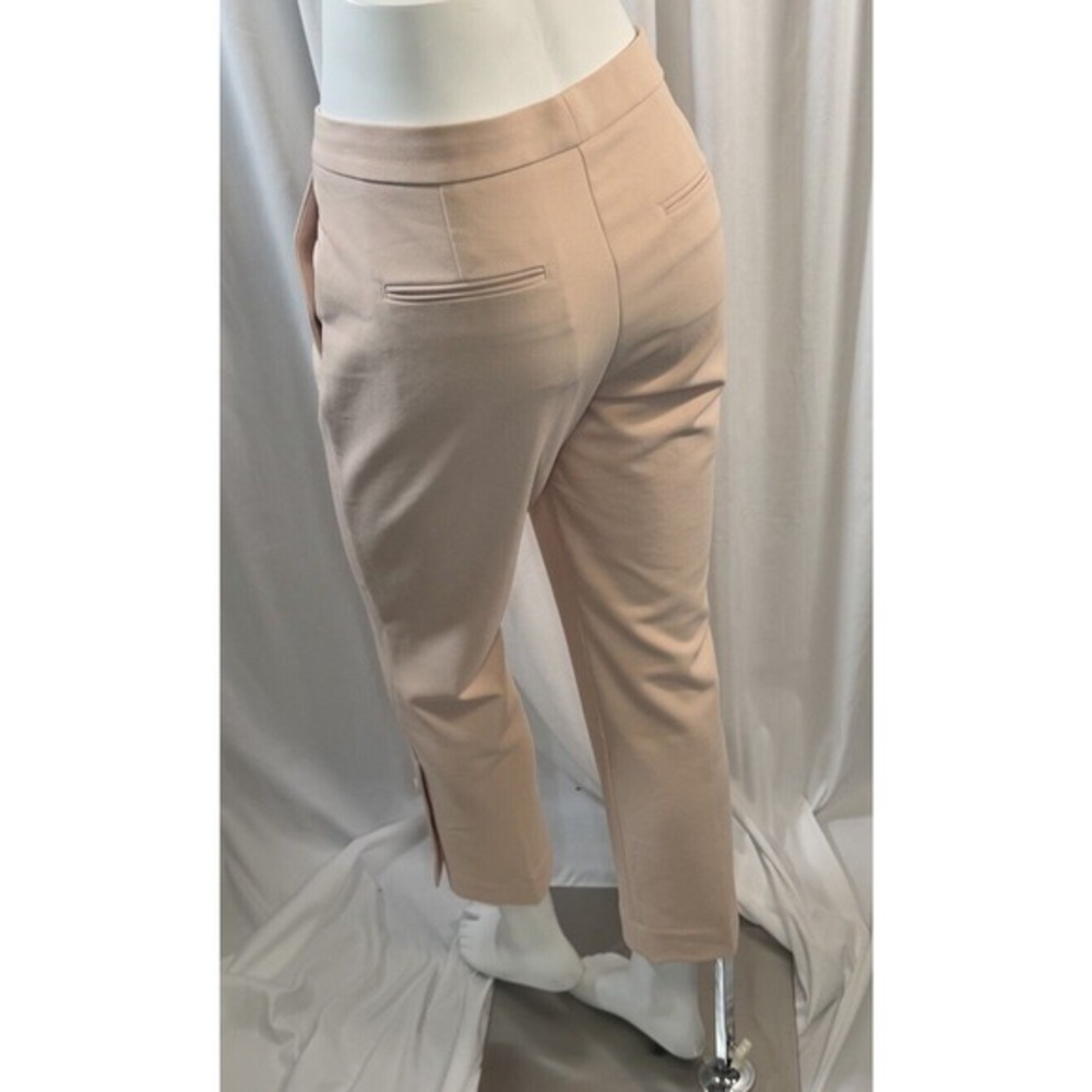 Ann Taylor Tan Cropped Trouser Pants Button Detail 12 Academia Preppy Chic 79-41 - Picture 15 of 15